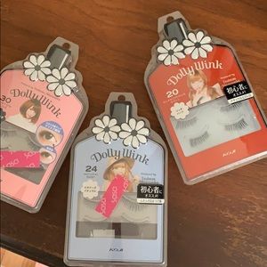 dollywink lashes, 5 pair, new